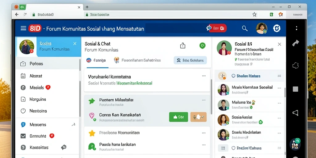 Antarmuka pengguna 8ID yang menarik dan fungsional.
