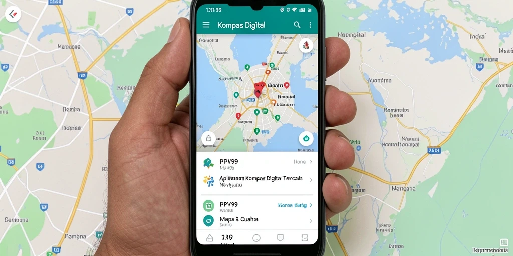 Tampilan antarmuka user-friendly aplikasi Kompas Digital PPV99.