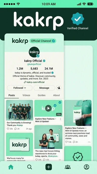 Tampilan kanal resmi kakrp